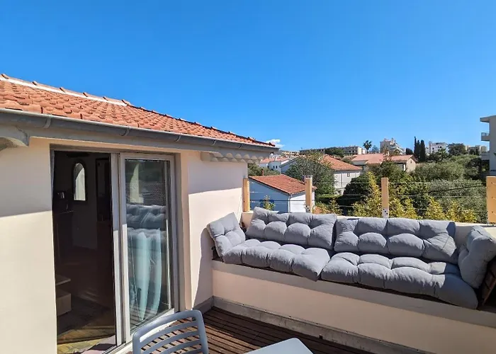 Studio Dernier Etage Le Nid D\'Amour - Sejour Romantique, Mandara Beach, Juan-Les-Pins